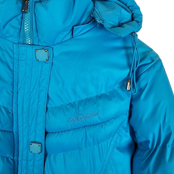 Adidas blue puffer jacket size L - Picture 4 of 11